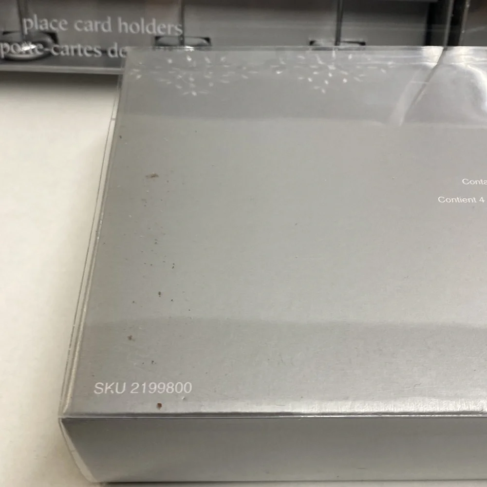 Pier 1 Christmas Holiday Place Card Holders 3 Boxes of 4 each‎ No Cards